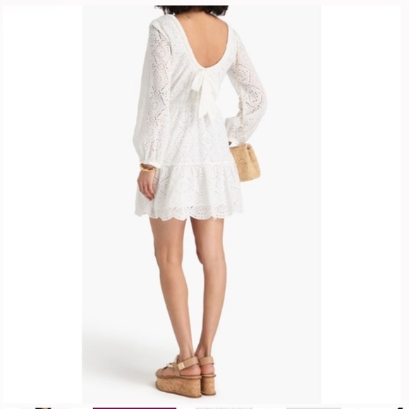 3. VERONICA BEARD $548 Calibra broderie anglaise cotton mini dress - Picture 6 of 6